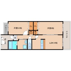 大和高田駅 徒歩14分 2階の物件間取画像